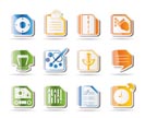 Mobile Phone, Computer and Internet Icons - Vector Icon Set 3