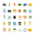 Business and office icons - vector icon set