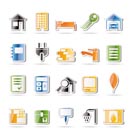 Real Estate and building icons - Vector Icon Set