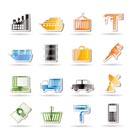 Industry and Business icons - vector icon set