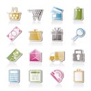 Online shop icons - vector icon set