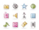 Entertainment and media Icons - Vector Icon Set