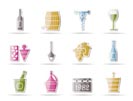 Wine and drink Icons - Vector Icon Set