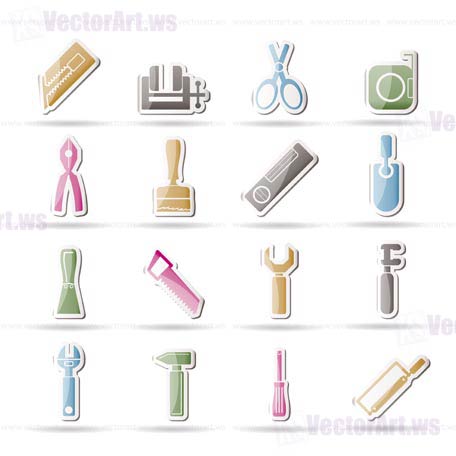 Building and Construction Tools icons - Vector Icon Set