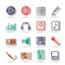 Music and sound icons -  Vector Icon Set