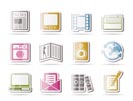 Media and information icons - Vector Icon Set