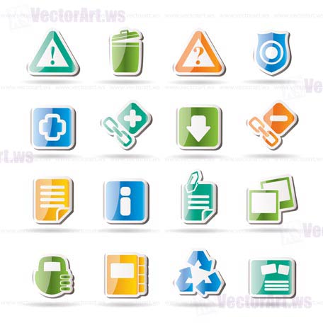 Web site and computer Icons - vector icon set