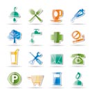 Petrol Station and Travel icons - Vector Icon Set