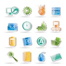 Computer, mobile phone and Internet icons -  Vector Icon Set