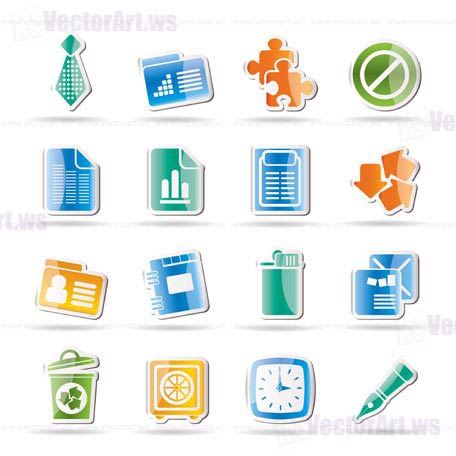 Business and Office Icons - vector icon set