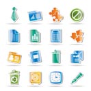 Business and Office Icons - vector icon set