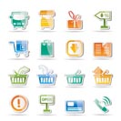 Online shop icons - vector icon set