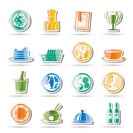 Restaurant, food and drink icons - vector icon set