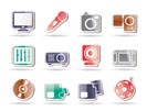 Media equipment icons - vector icon set