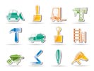 Building and Construction equipment icons - Vector Icon Set