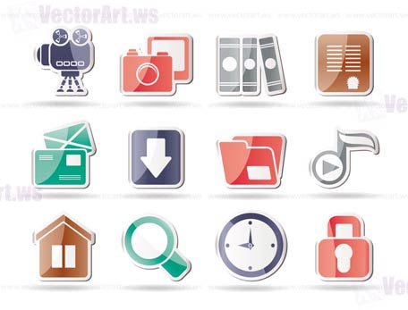 Computer and website icons - vector icon set