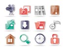 Computer and website icons - vector icon set