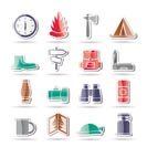 Tourism and Holiday icons -  Vector Icon Set