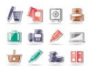 Business, Office and Finance Icons - Vector Icon Set