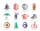 Surveillance and Security Icons - vector icon set