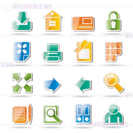 Internet and Web Site Icons - Vector Icon Set