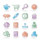 WebSite, Internet and navigation Icons - vector illustration