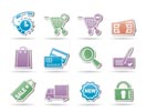 Internet icons for online shop - vector icon set