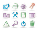 developer, programming and application icons - vector icon set