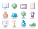 Basketball and sport icons - vector Icon Set