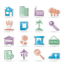 Real Estate and building icons - Vector Illustration