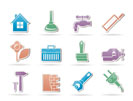 construction and do it yourself icons - vector icon set