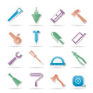 Construction and Building Tools icons - Vector Icon Set