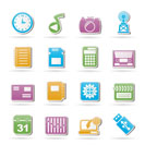 Phone Performance, Internet and Office Icons - Vector Icon Set