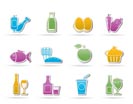 Food, drink and Aliments icons - vector icon set