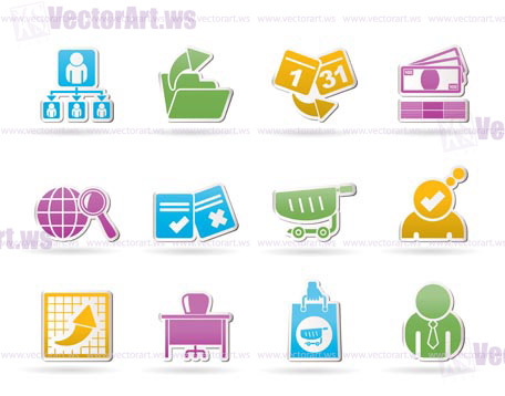 Business,  Management and office icons - vector icon set