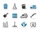 Cleaning Industry and environment Icons - vector icon set