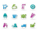 Services and business icons - vector icon set