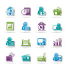 Bank and Finance Icons - Vector Icon Set