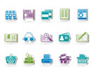 Library and books Icons - vector icon set