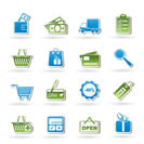 Shopping and website icons - vector icon set