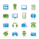 multimedia and technology icons - vector icon set