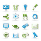 science, research and education Icons - Vector Icon set