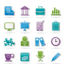 Business and office icons - vector icon set