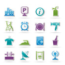 Hotel and travel icons - vector icon set