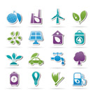 Green, Environment and ecology Icons - vector icon set