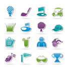 golf and sport icons - vector icon set