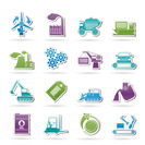 different kind of business and industry icons - vector icon set