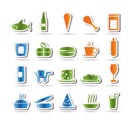 Shop and Foods Icons - Vector Icon Set