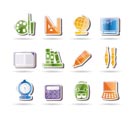 School and education icons - vector icon set