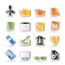 Simple Business and Office Icons - Vector Icon Set 2